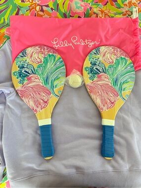 Lilly Pulitzer paddle ball set